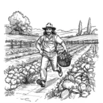 سریع راه رفتن در باغ