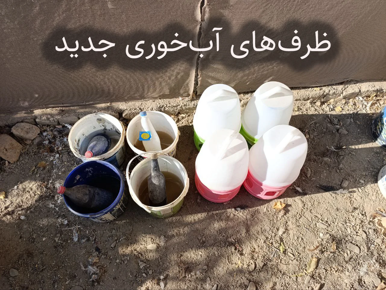 به‌روزرسانی ظرف‌های آب